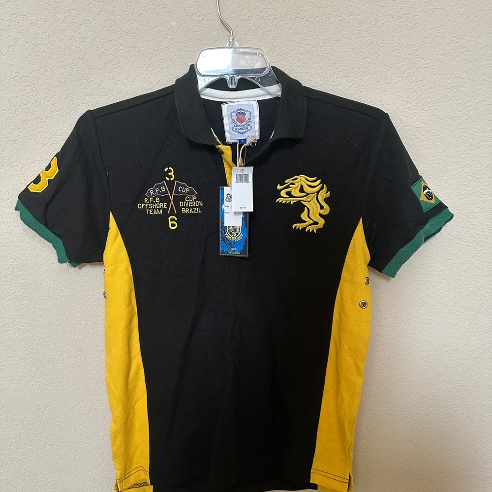 Black and Yellow Polo Shirt